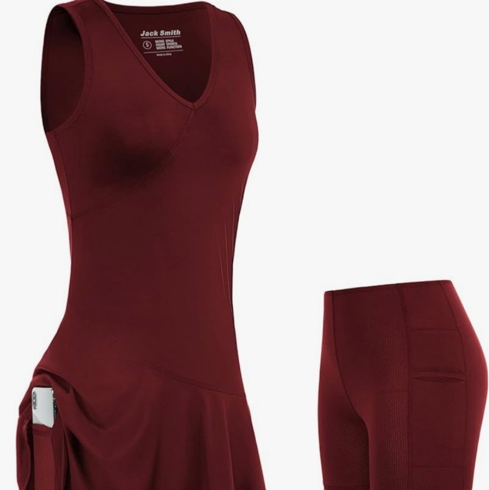 Jack Smith Women's Sleeveless Golf Dress with Pockets Inner Shorts. BNWT Sz M